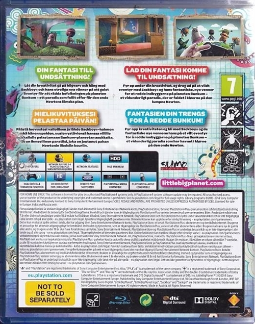 LittleBigPlanet 3 - PS4 (B Grade) (Genbrug)